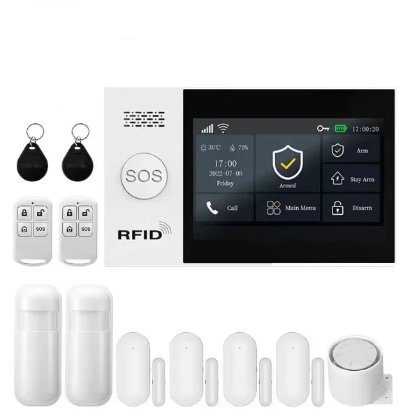 Système d'Alarme Maison Keynoxy™ Fortress : Centrale Sans Fil 4G/WiFi 433MHz