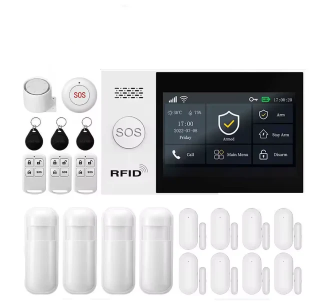 Système d'Alarme Maison Keynoxy™ Fortress : Centrale Sans Fil 4G/WiFi 433MHz
