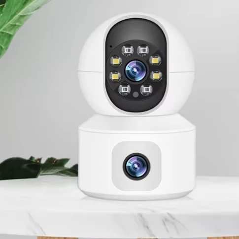 Caméra de Surveillance Keynoxy™ 360° : Double Objectif, PTZ & Détection IA