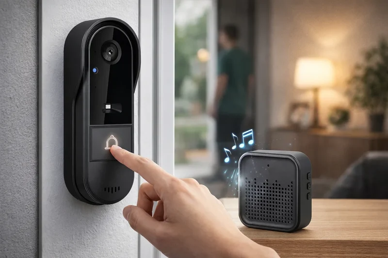 Sonnette Vidéo Keynoxy™ Guard : HD, Sans Fil & Carillon