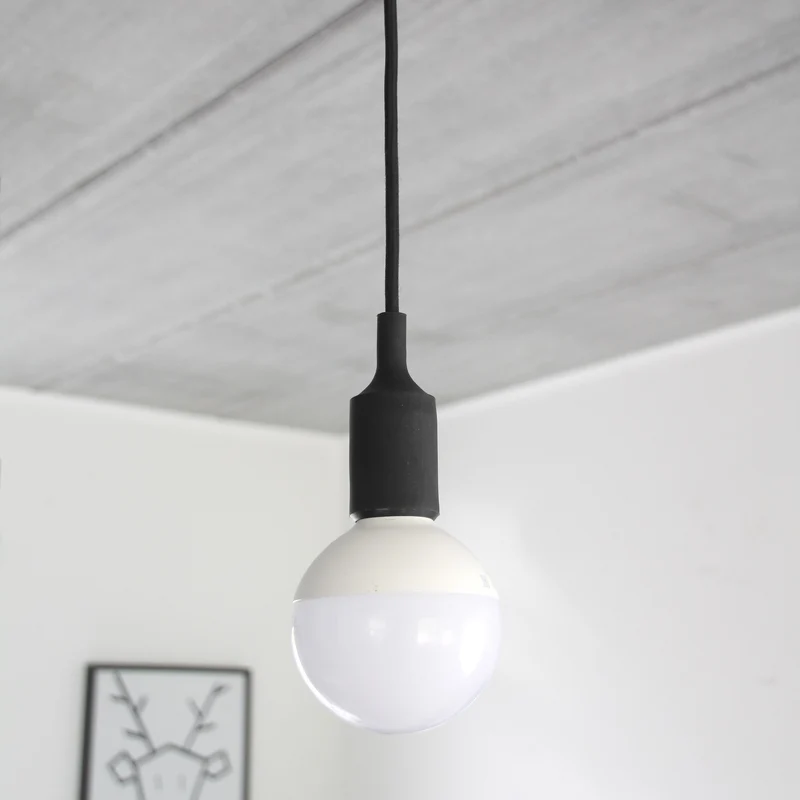 Silicone pendant light kit - Black