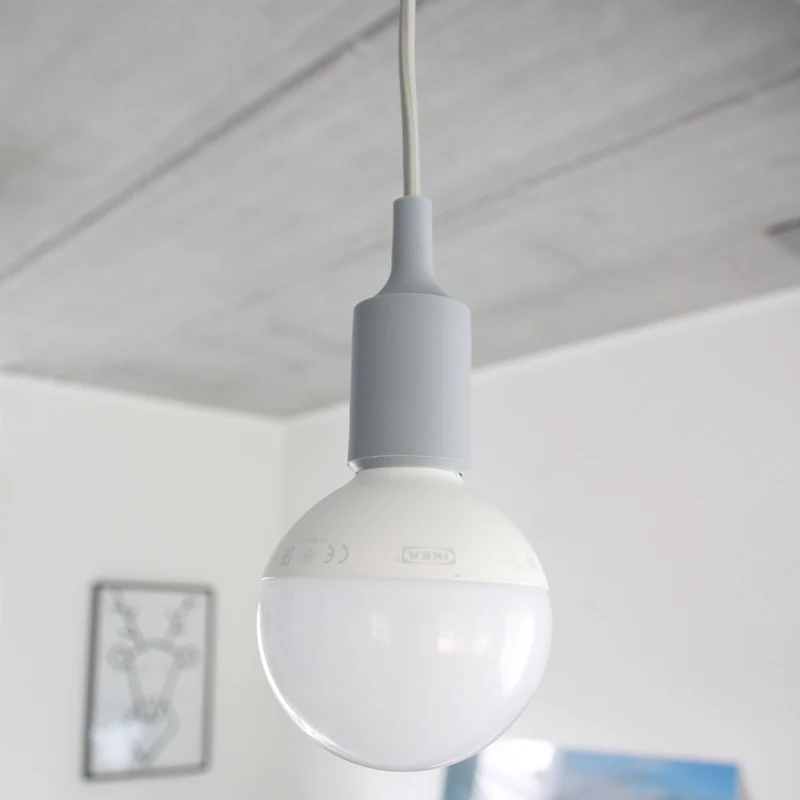 Silicone pendant light kit - Grey