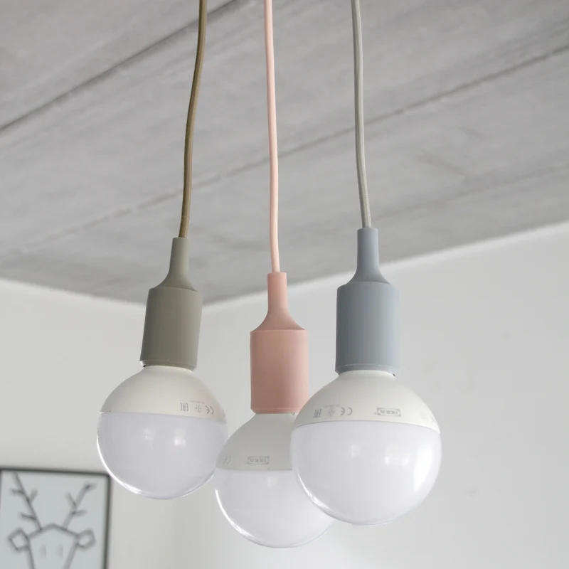 Silicone pendant light kit - Grey
