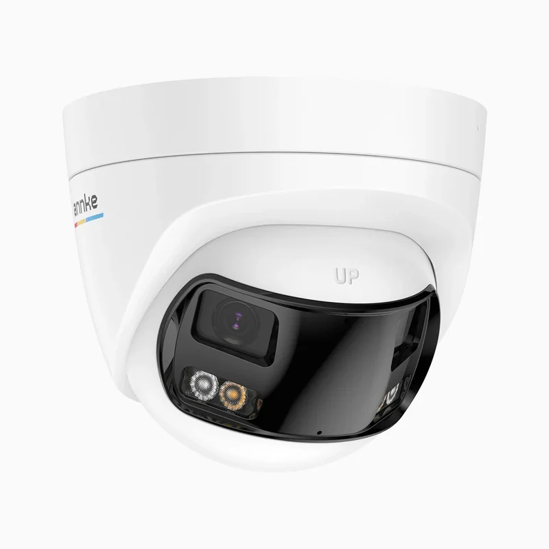 ACD500 - Caméra de sécurité extérieure filaire double objectif 3K, vue panoramique 180°, vision nocturne intelligente à double éclairage, Microphone Intégré, IP67 étanche