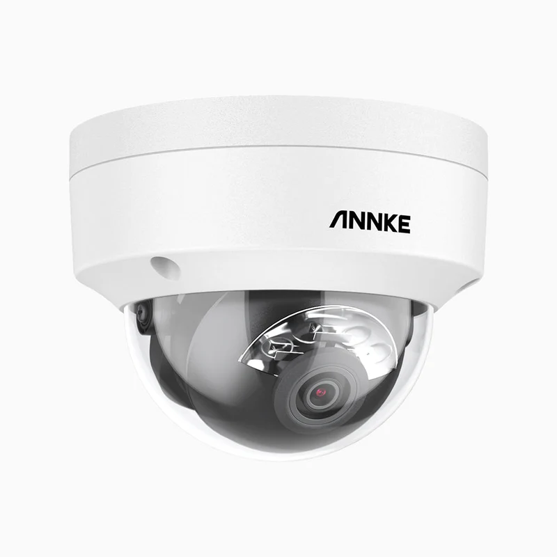 C800D - Caméra de Surveillance extérieure PoE 4K Dome, vision nocturne en couleur et infrarouge, Détection Personne-Véhicule, Microphone intégré, Champ de vision de 96°, IP67 & IK08, RTSP pris en charge