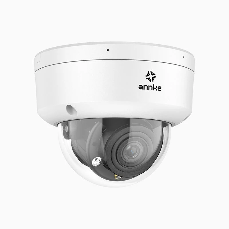 CZ804 - Caméra de sécurité extérieure PoE à zoom optique 4K 4X, vision nocturne à deux lumières, détection de mouvement 2.0, Microphone intégré