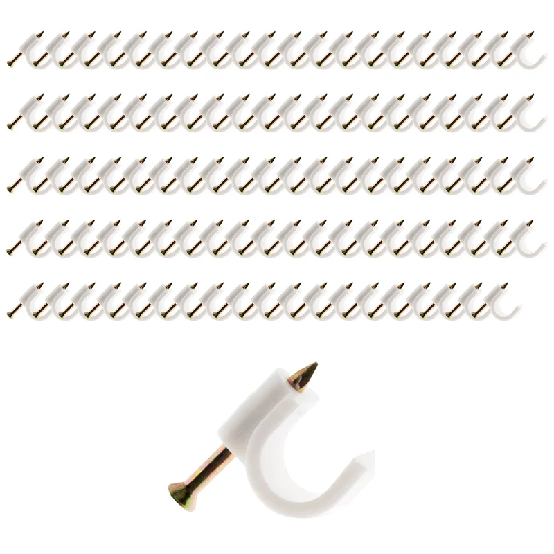 Lot de 100 crochets de fixation - Zenitech