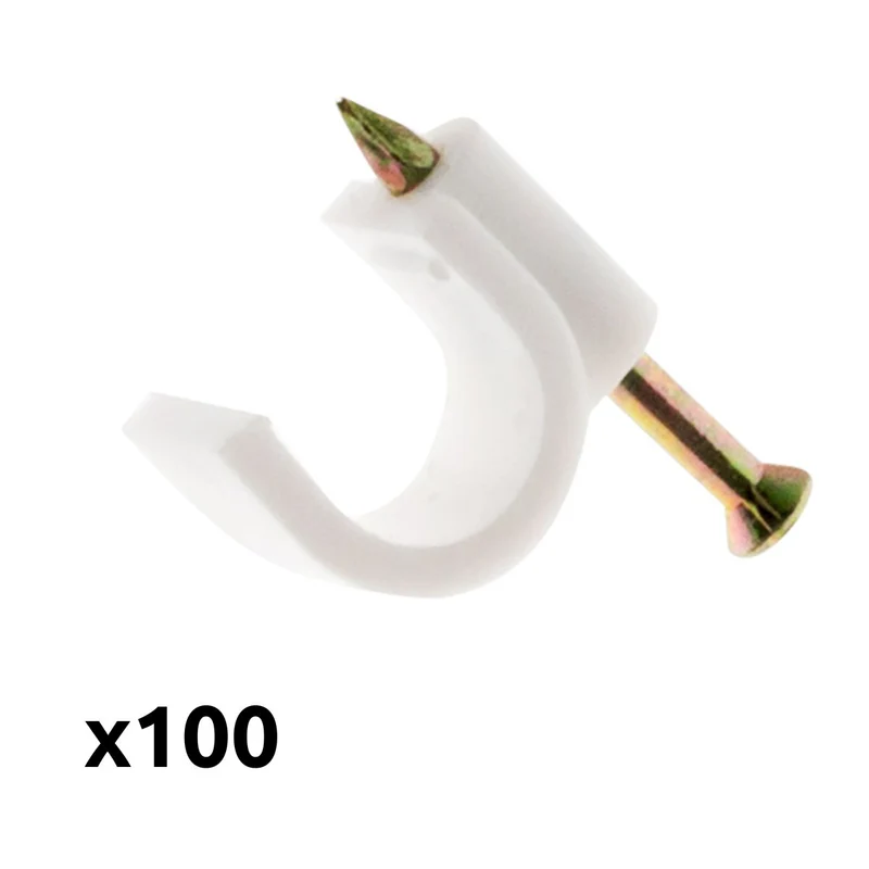 Lot de 100 crochets de fixation - Zenitech
