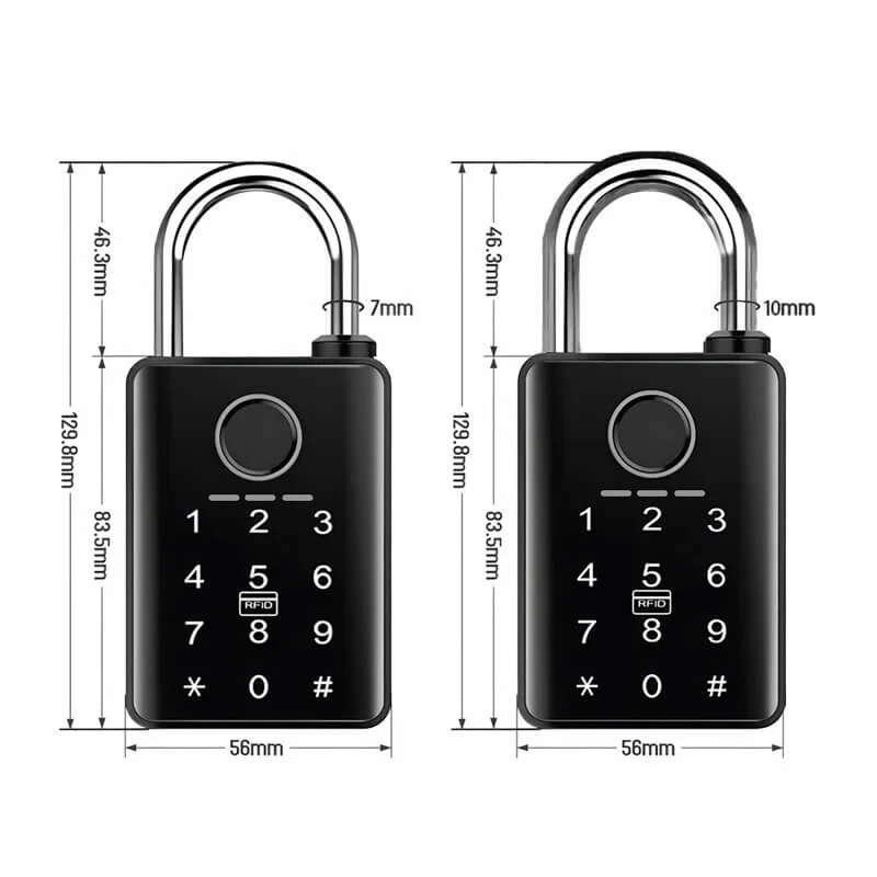 Cadenas Connecté Keynoxy™ Lock : Empreinte & Bluetooth
