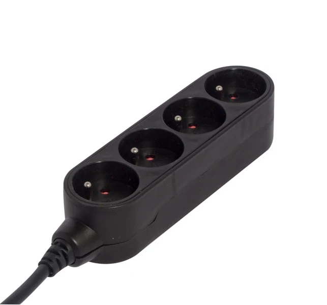 Stylish power strip Black - 4 x 16 A - 1.5 m
