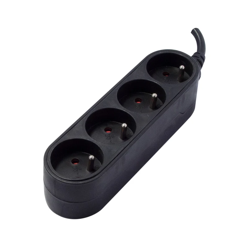 Stylish power strip Black - 4 x 16 A - 1.5 m