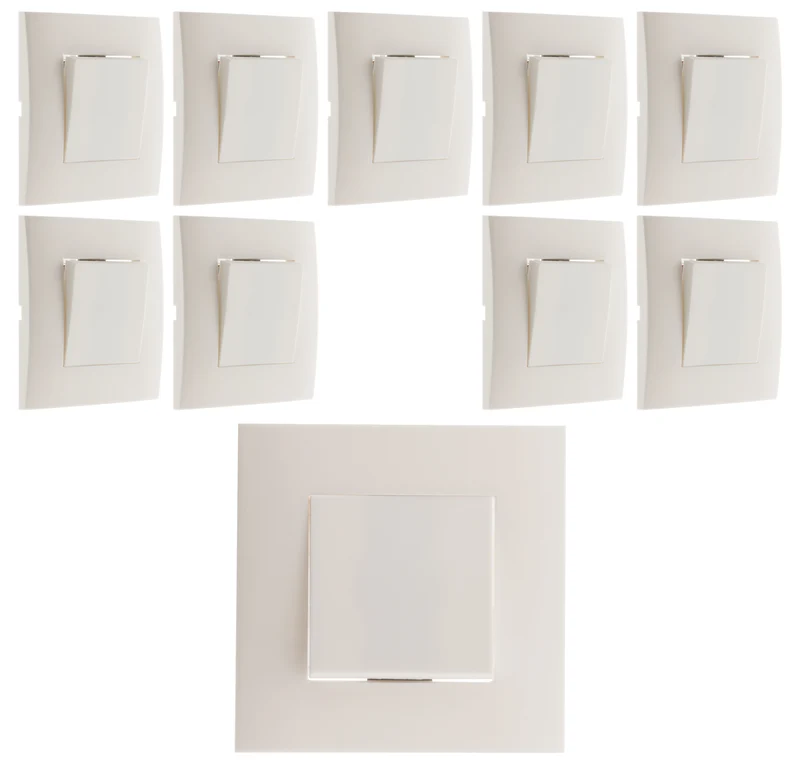Bouton poussoir 10A bornes auto - Zenitech