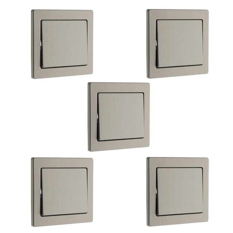 Interrupteur va et vient Inox brossé Art'Flat - Zenitech