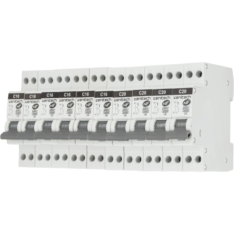 Pack de disjoncteurs 10A + 16A + 20A - Zenitech