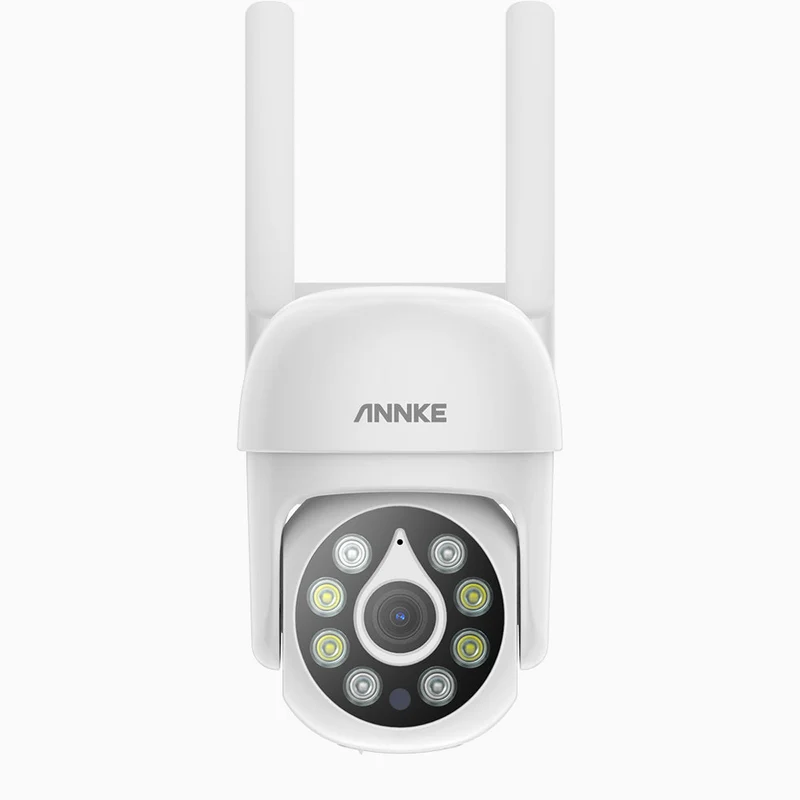 WPT500 - Caméra de Surveillance WiFi 5MP, 350° Pan & 90° Tilt, Détection Sonore et de Mouvement Humain, Vision Nocturne Couleur, Alarme à Touche Unique, Audio Bidirectionnel, Stockage Local Max. 128 Go & Cloud, Fonctionne avec Alexa