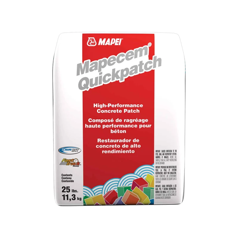 Composé de ragréage haute performance pour béton Mapecem Quickpatch, 25 lb