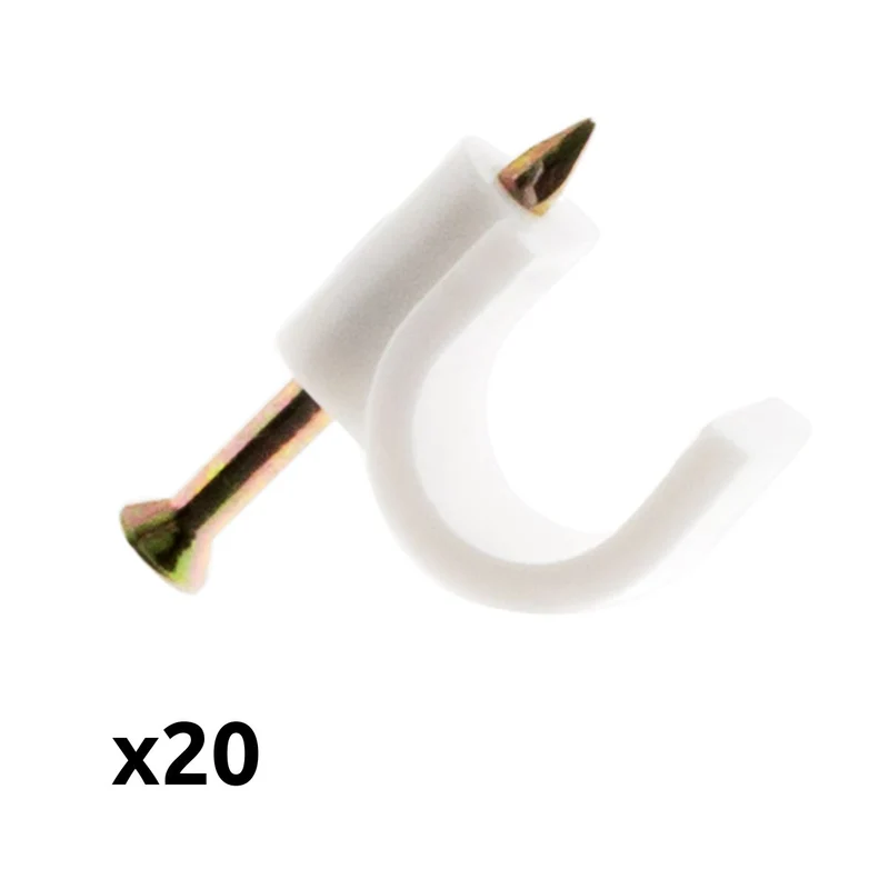 Lot de 20 crochets de fixation - Zenitech