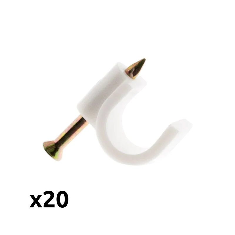 Lot de 20 crochets de fixation - Zenitech