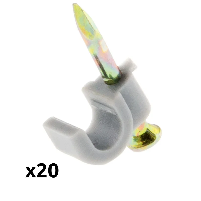 Lot de 20 crochets de fixation - Zenitech