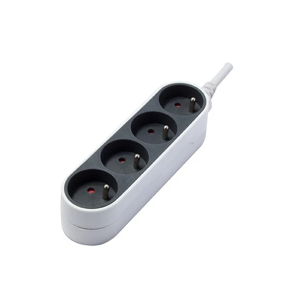 Stylish power strip Grey/White - 4 x 16 A - 1.5 m
