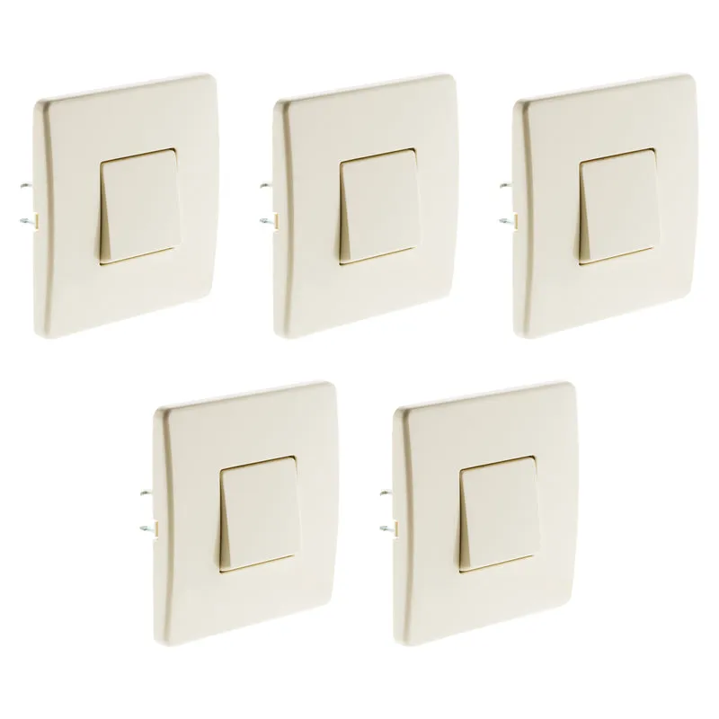 Bouton poussoir 10A blanc - Zenitech