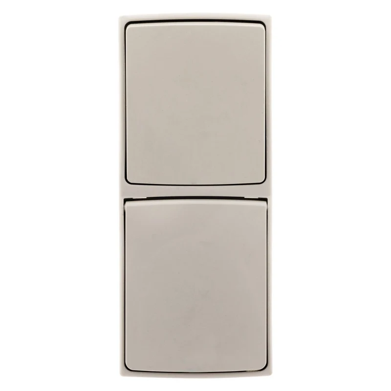 Va et vient + prise 2P+T IP55 - gris - Orok - Zenitech