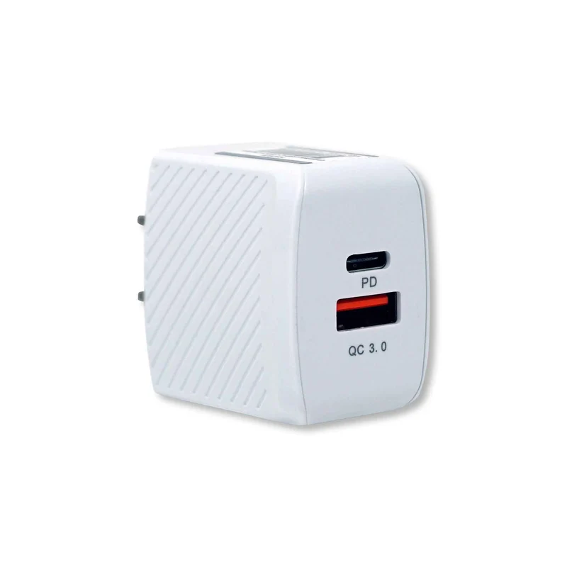 Chargeur mural double, USB et USB-C