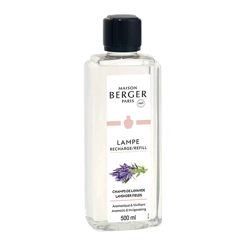 Recharge pour lampe aromatique de 500 ml, champs de lavande