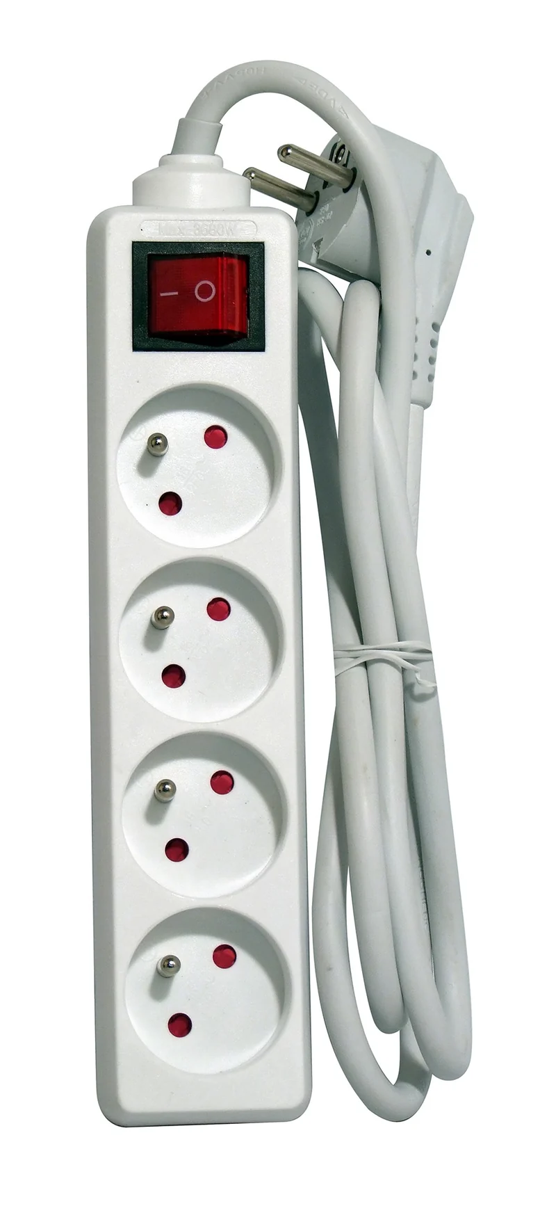 White power strip with switch - 4 x 16 A - 1.5 m
