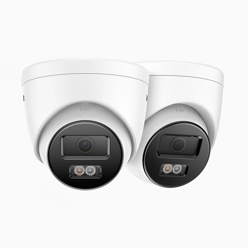C800 - Lot de 2 Caméra de Surveillance extérieure PoE 4K, vision nocturne en couleur et infrarouge, Détection Personne-Véhicule, Microphone intégré, Champ de vision de 96°, IP67, RTSP pris en charge
