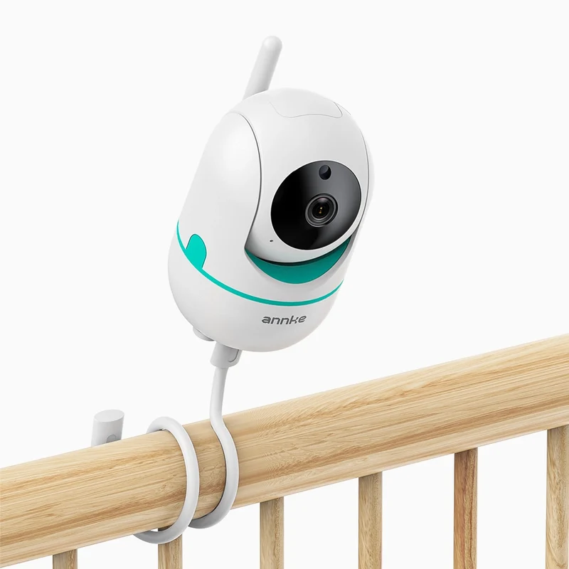 Tivonas CV50 Babyphone sans fil pour intérieur avec caméra 1080p HD, écran 5", audio bidirectionnel, VOX, détection de voix et température, rappel de repas, caméra panoramique 360° avec zoom 2×, batterie 5000mAh