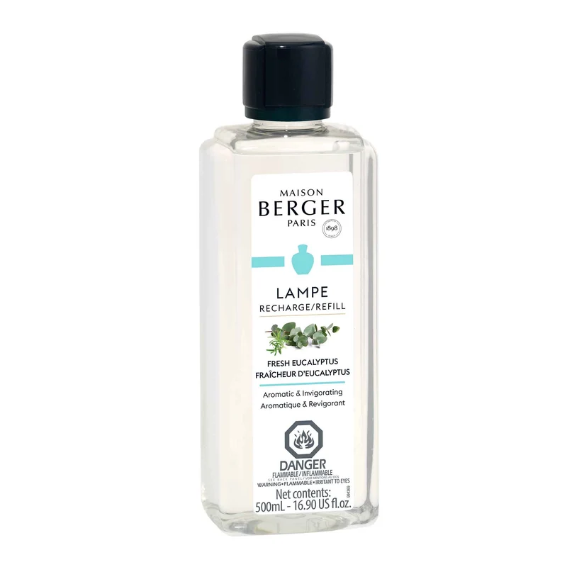 Recharge pour lampe aromatique de 500 ml, fraîcheur d’eucalyptus