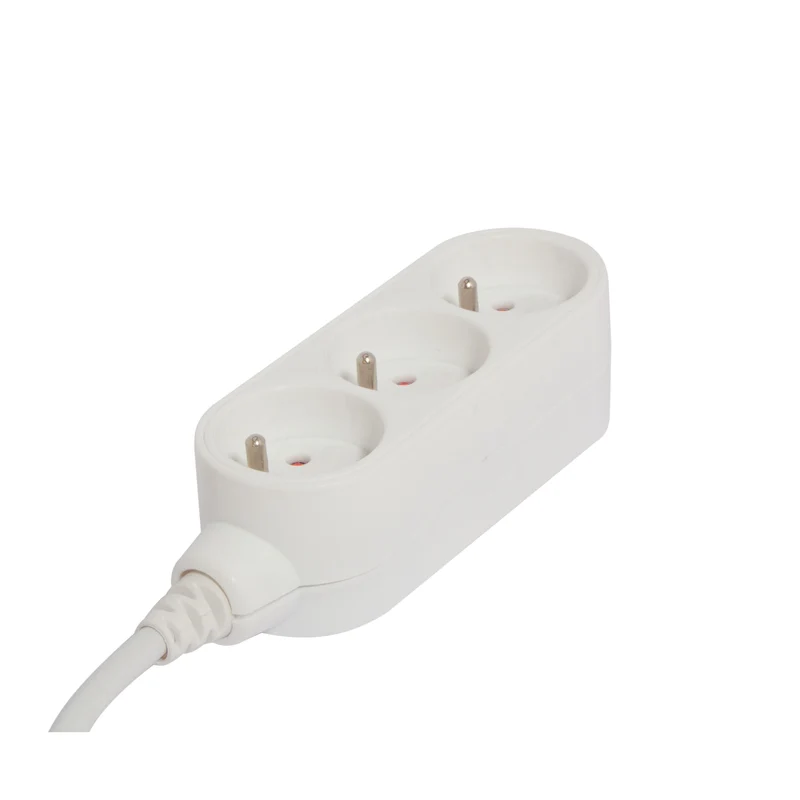 Stylish power strip white - 3 x 16 A - 0.5 m