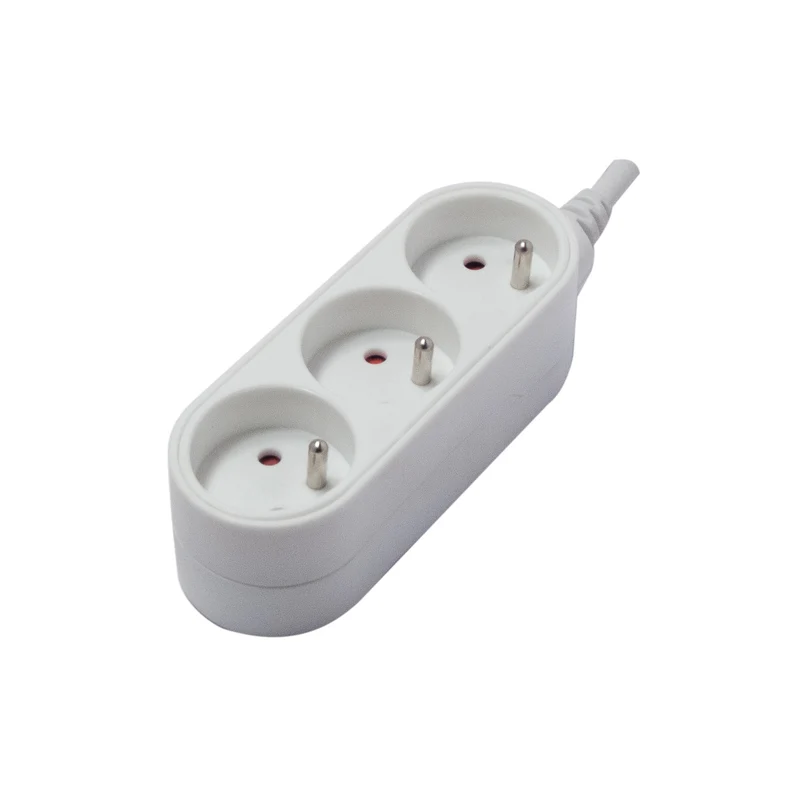 Stylish power strip white - 3 x 16 A - 0.5 m