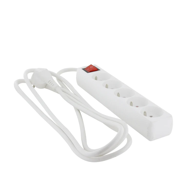 Power strip 5 x 16 A with switch - 3 m - White (FR)