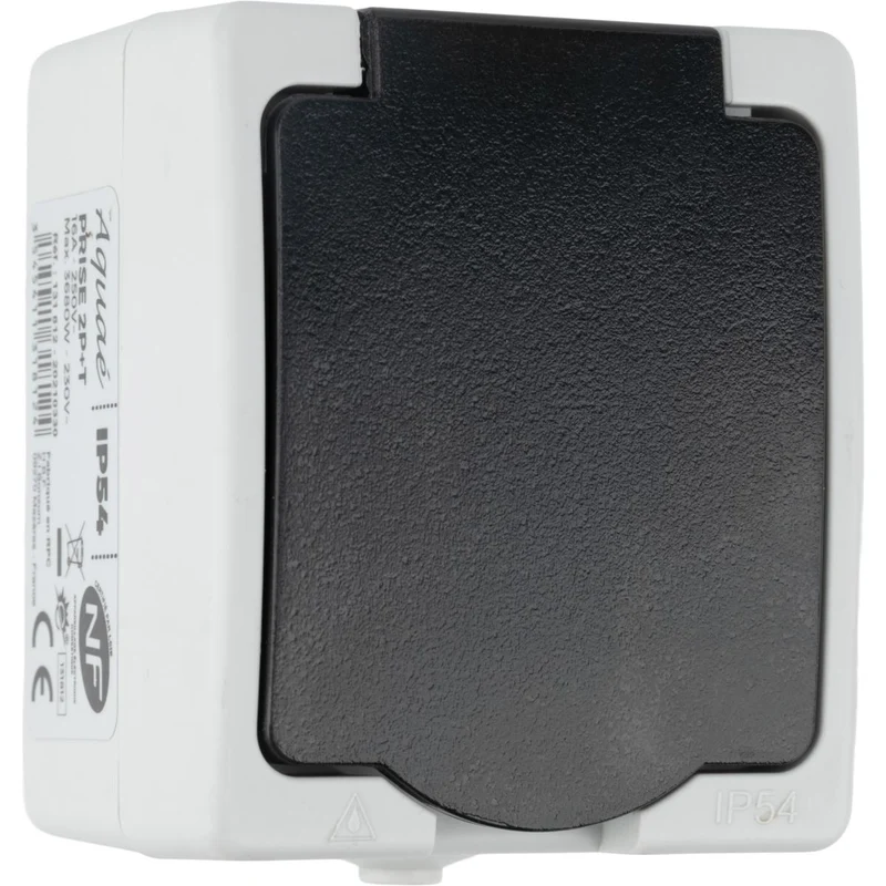 Prise en saillie 16A 2P+T IP54 Aquae - Zenitech
