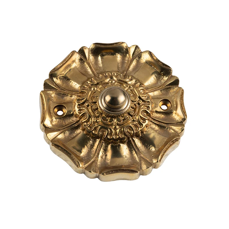Sonnette Art nouveau laiton vieilli