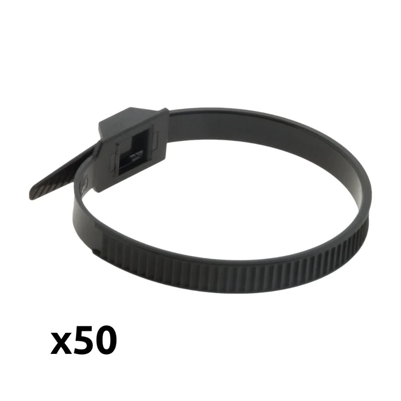 Lot de colliers de câblage 6x114mm noir - Zenitech