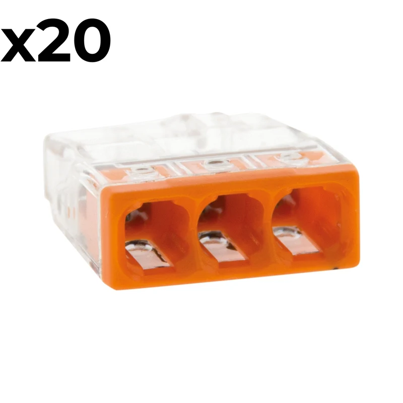 Sachet de 10/20 bornes 2/8 entrées 2273 - Wago