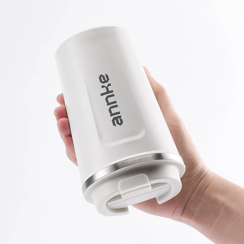 Tasse à café en acier inoxydable 13 oz, gobelet isotherme à double paroi sous vide avec couvercle, mug de voyage portable, incassable et étanche, thermos extérieur pour boissons chaudes et froides
