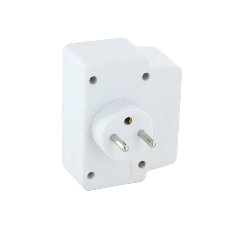 Biplite Domino 2X16A + 1xUSB-A + 1xUSB-C with grey/white switch