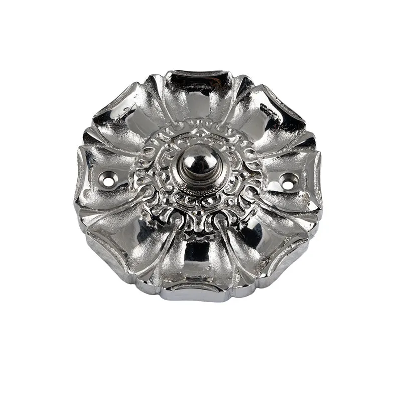 Sonnette Art nouveau laiton nickelé