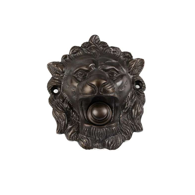 Sonnette Tête de Lion laiton antique