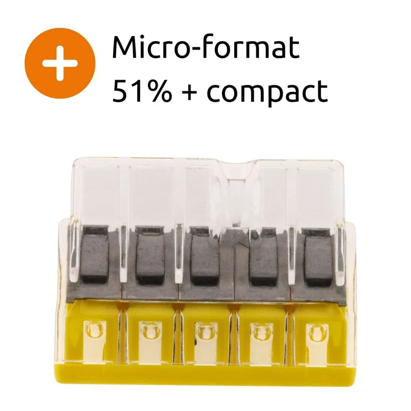 Lot de 10/15 bornes S2273 - 2/3/5/8 conducteurs 2.5mm² - Wago
