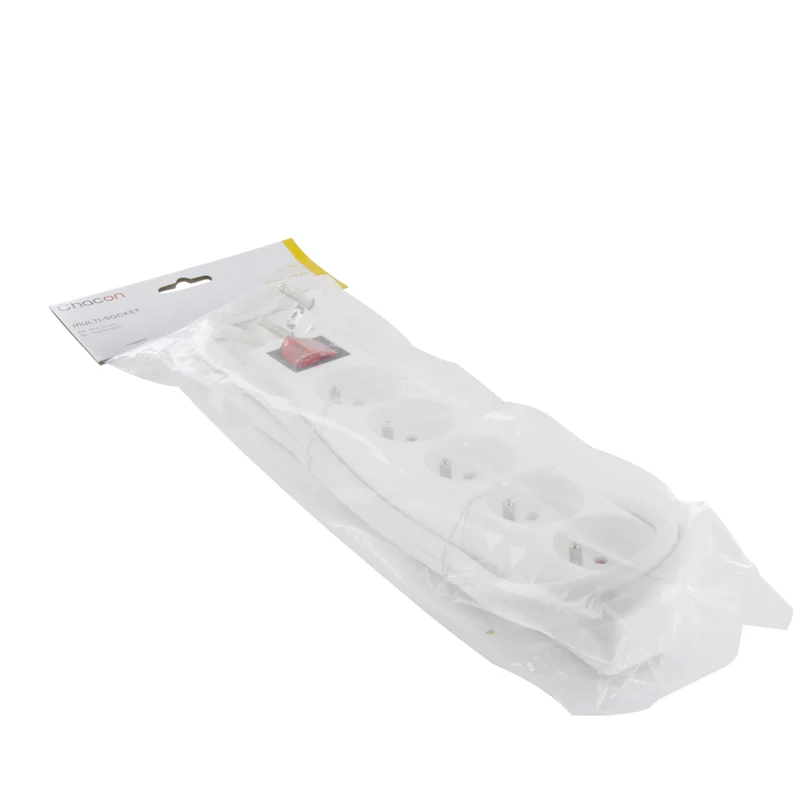 Power strip 5 x 16 A with switch - 1,5 m - White (FR)