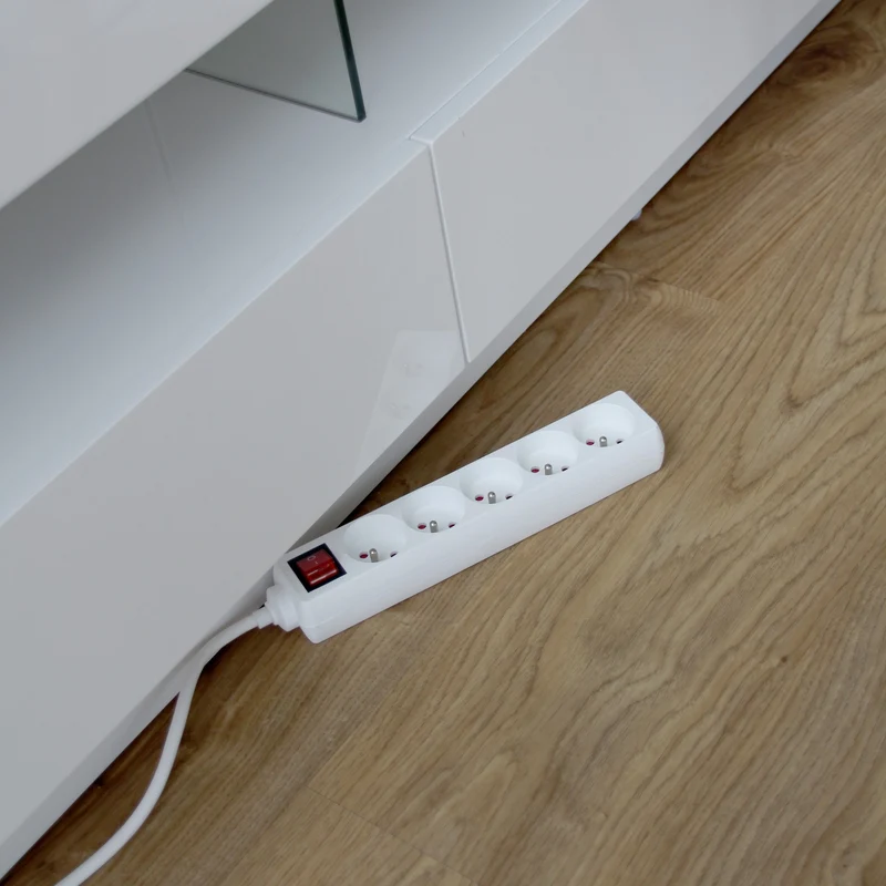 Power strip 5 x 16 A with switch - 1,5 m - White (FR)