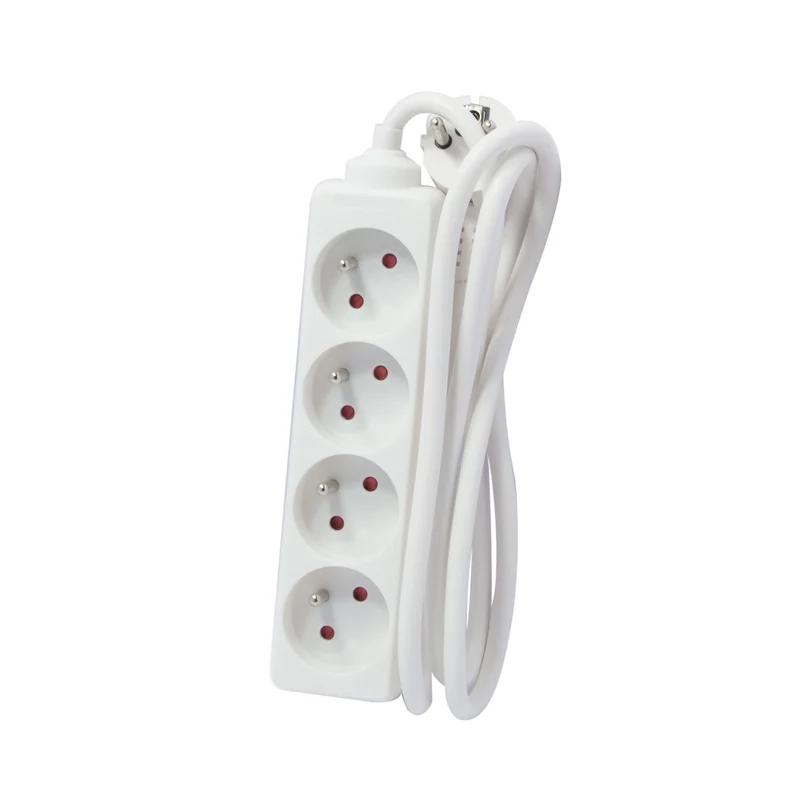 White power strip 4 x 16 A, 1.5 m
