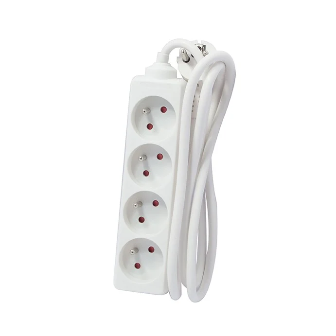 White power strip 4 x 16 A, 1.5 m
