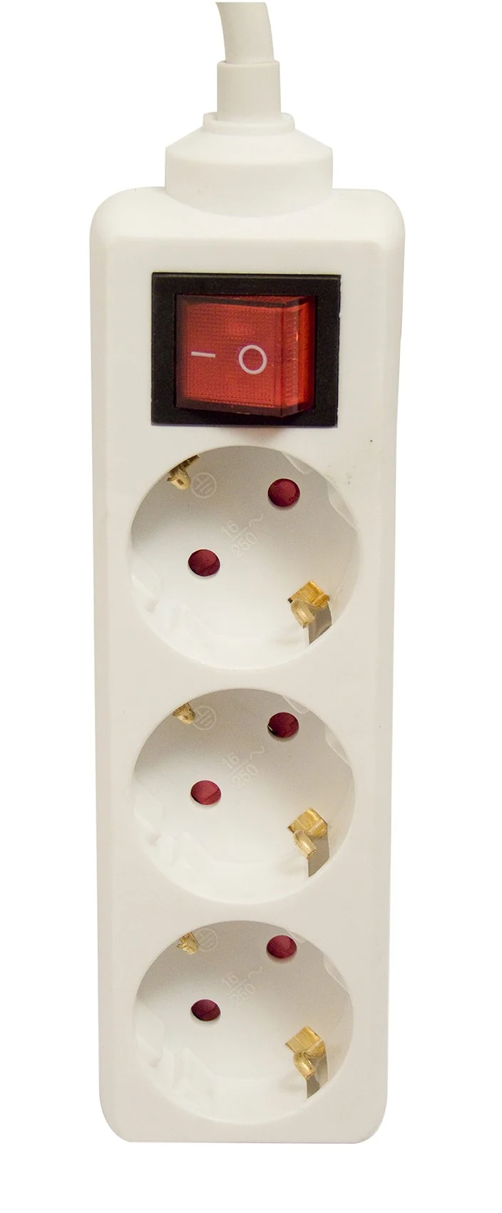 Power strip 3 x 16 A with switch - 3 m - White (SCH)