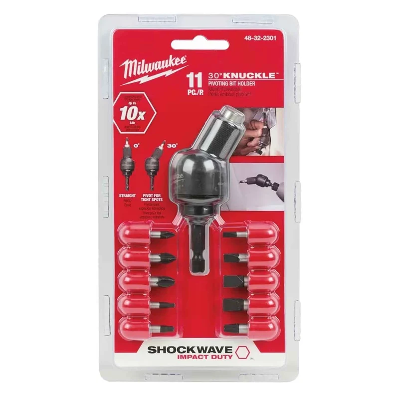 Jeu de porte-embouts pivotant à 30° Shockwave Impact Duty, 11 pièces